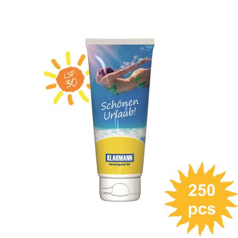 Personalised sun cream tube 100 ml