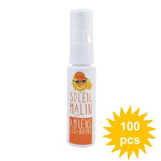 Basic sun spray 25 ml personalised as business gift or giveaway